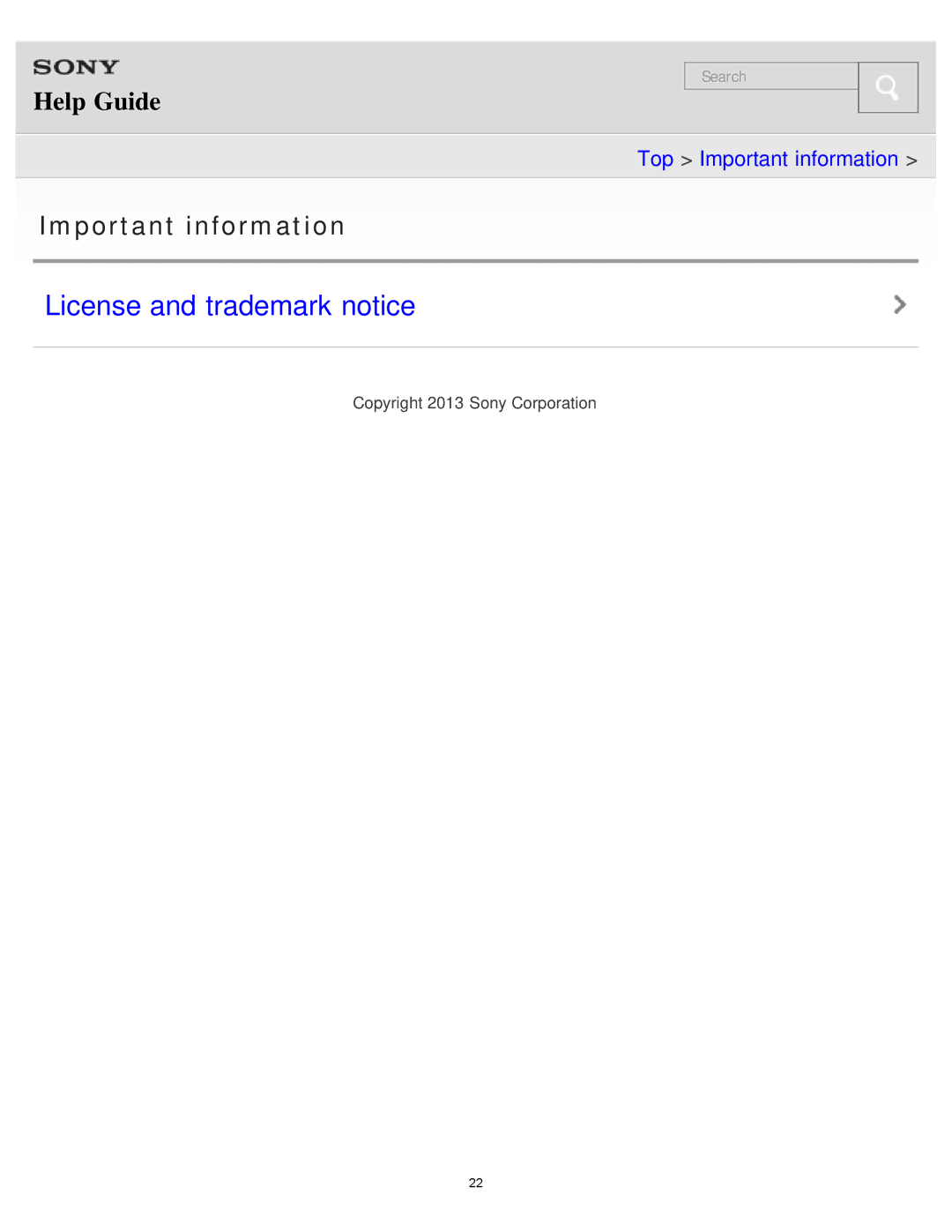 Sony MDR-AS700BT manual License and trademark notice 