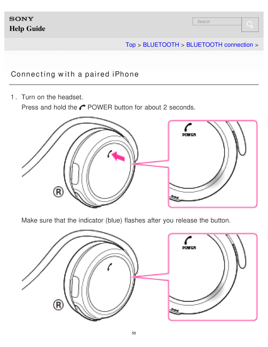 Sony MDR-AS700BT manual Connecting with a paired iPhone 