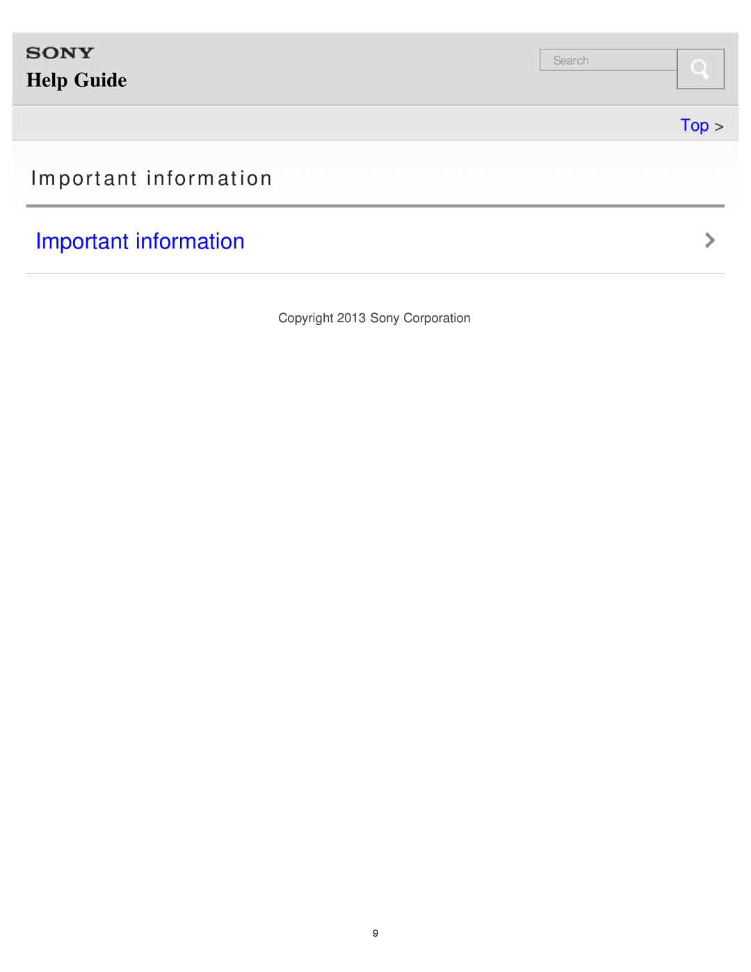 Sony MDR-AS700BT manual Important information 