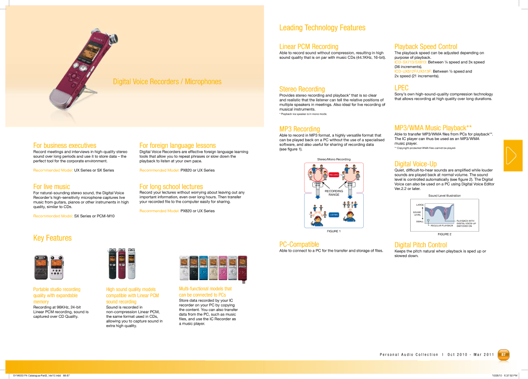 Sony MDRPQ4/PNK manual Leading Technology Features 