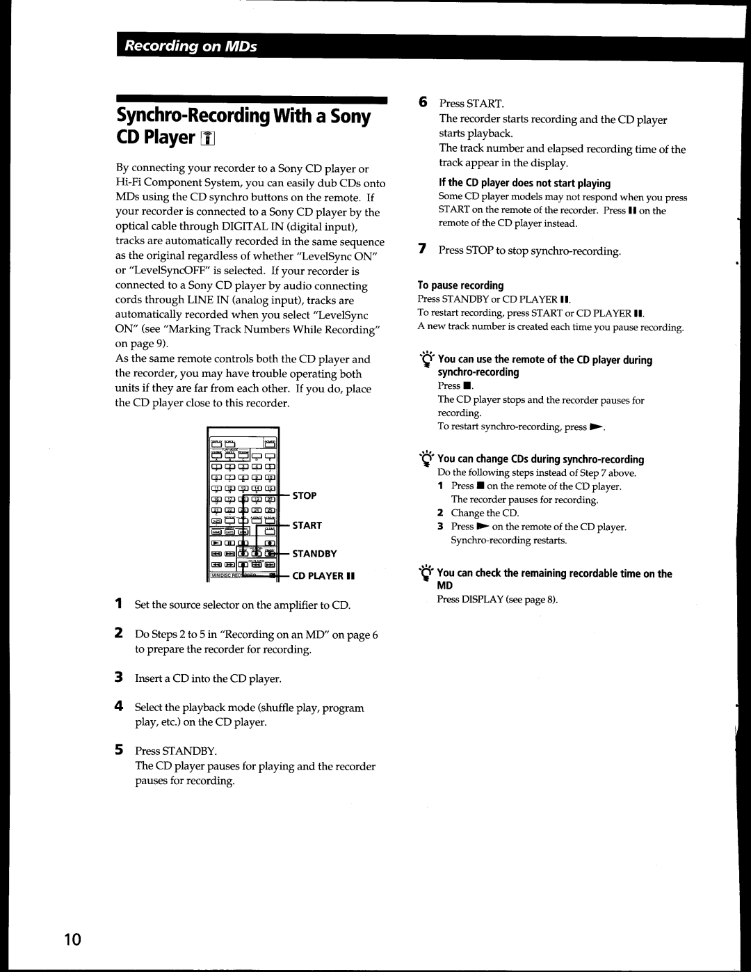 Sony MDS-302 manual 