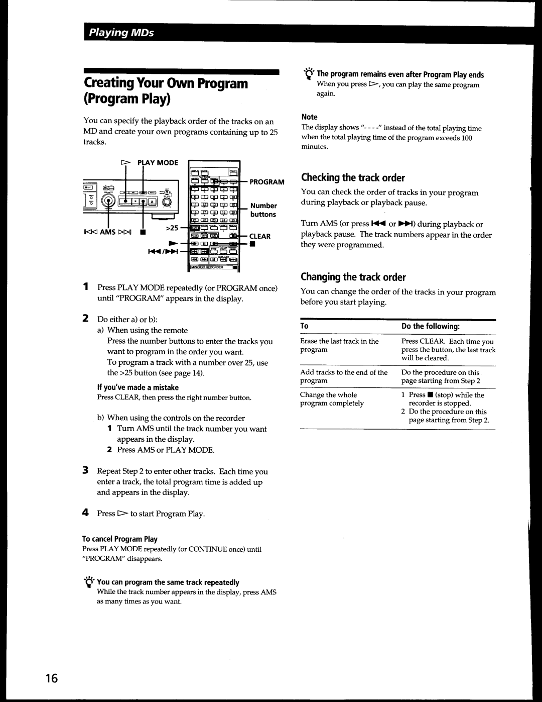 Sony MDS-302 manual 