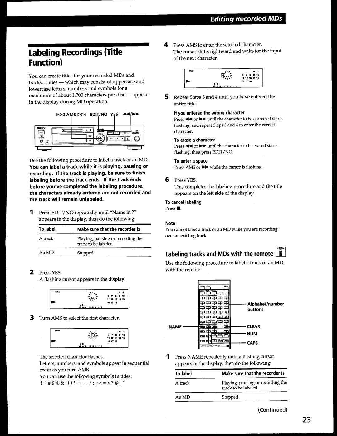 Sony MDS-302 manual 