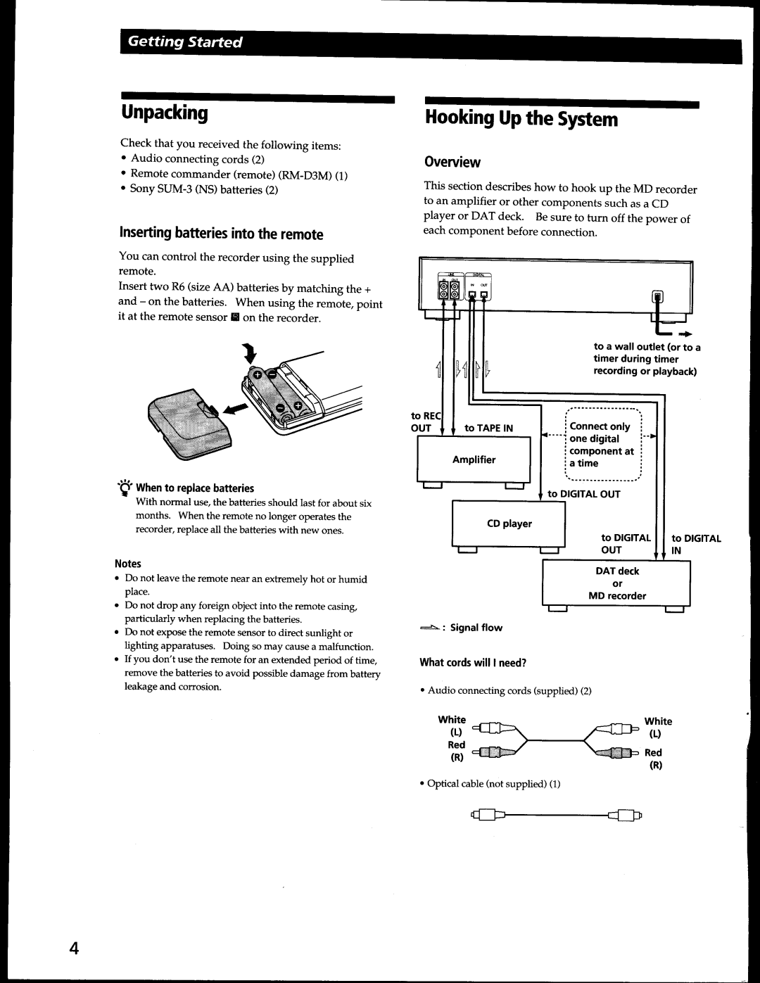 Sony MDS-302 manual 