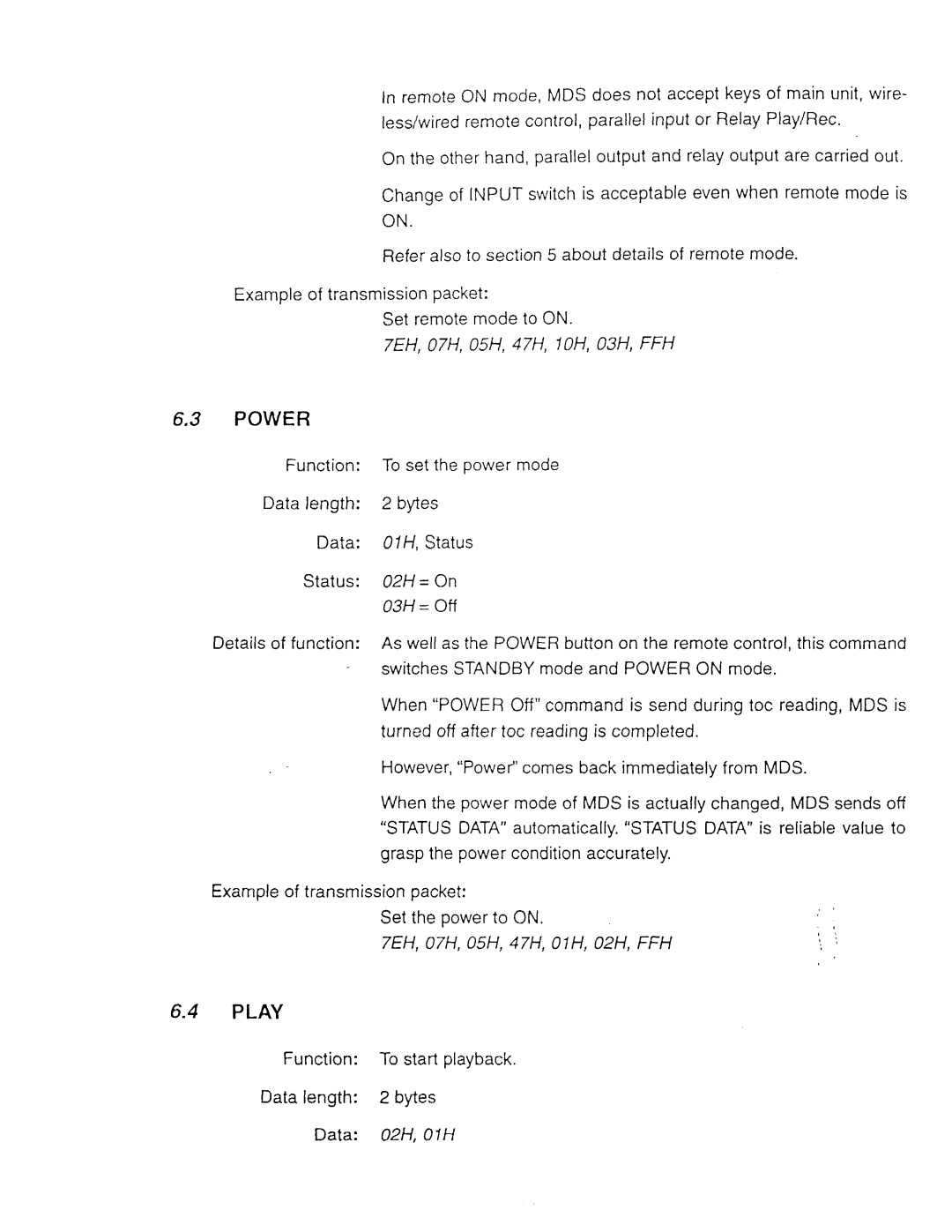 Sony MDS-E11, MDS-E52 manual 