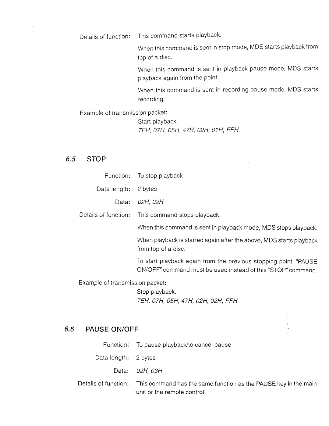 Sony MDS-E52, MDS-E11 manual 