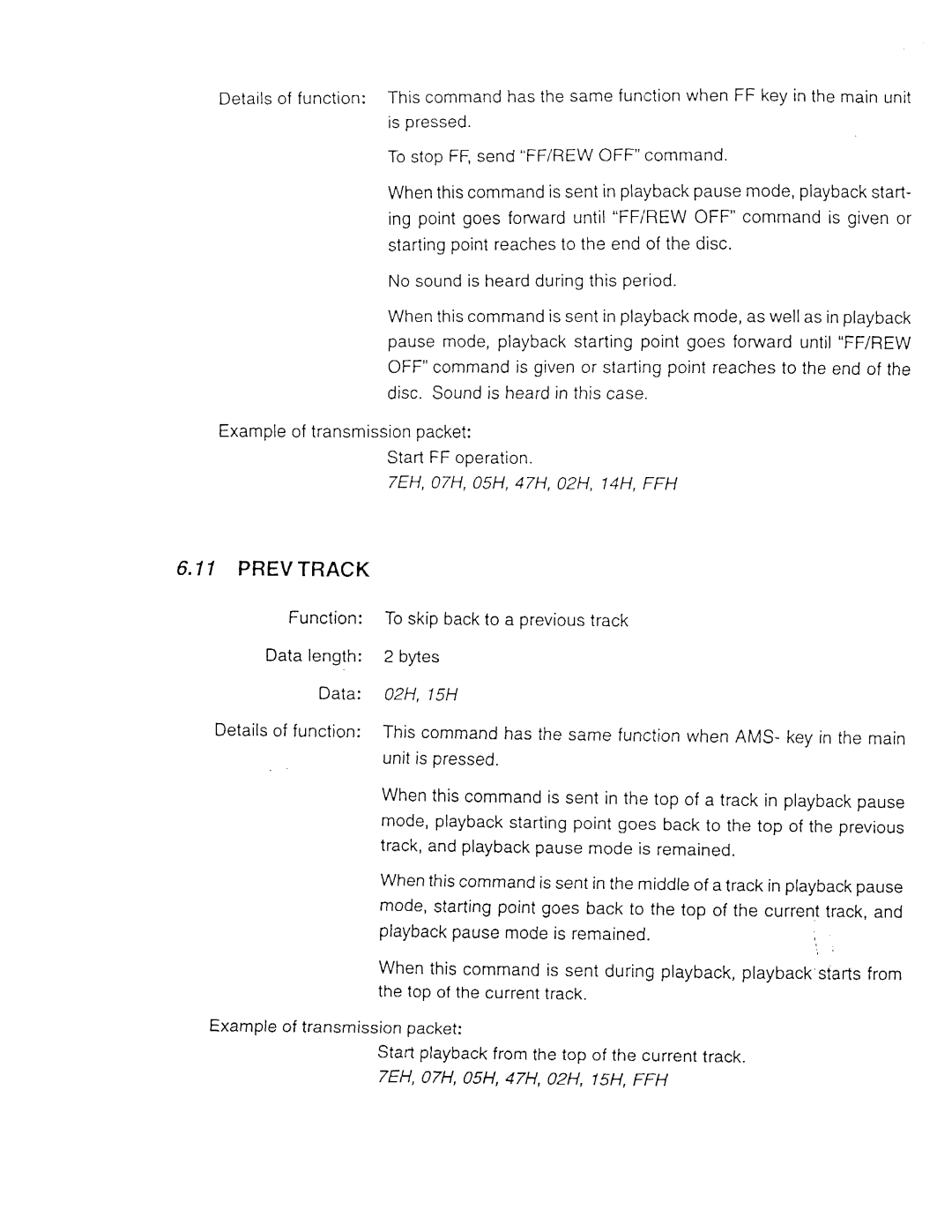 Sony MDS-E11, MDS-E52 manual 