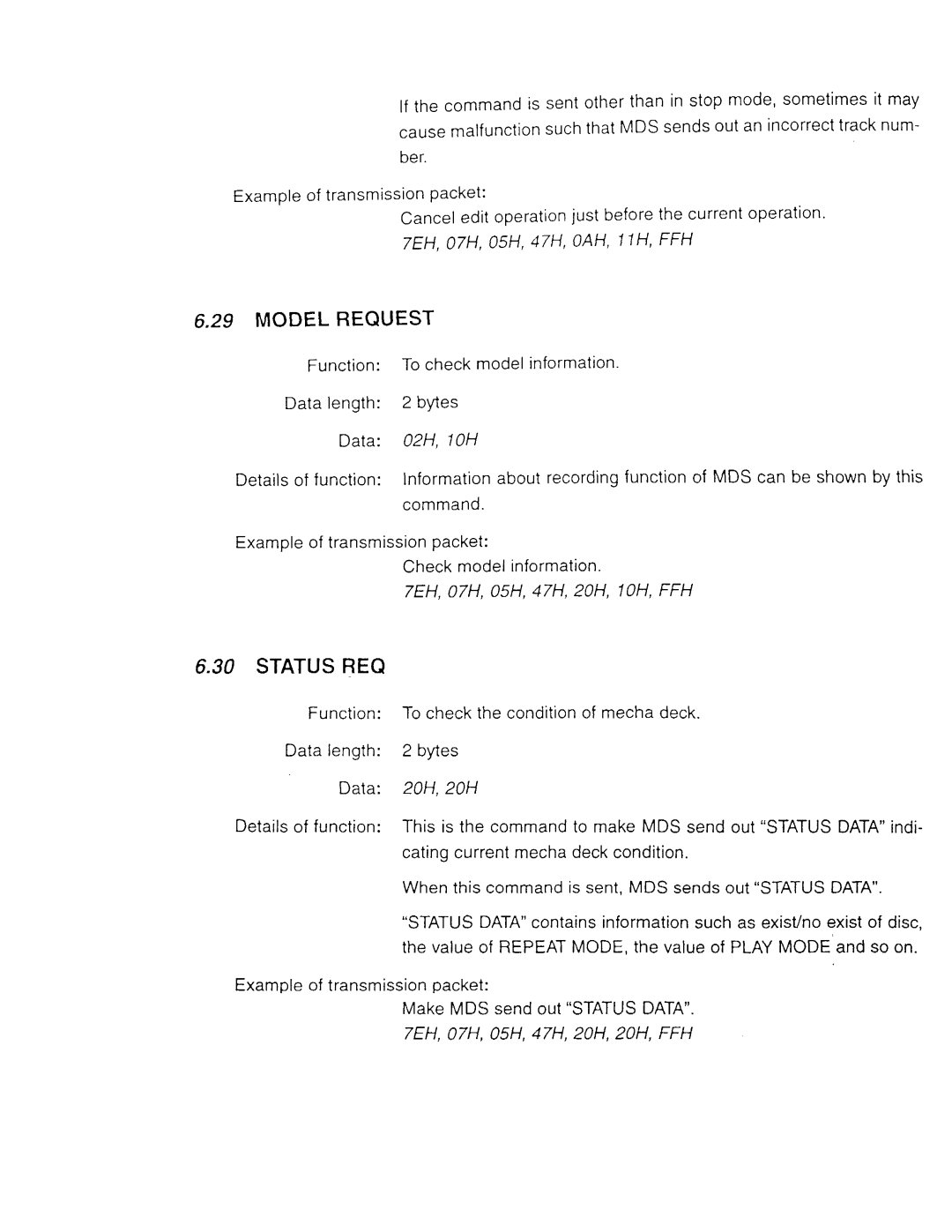 Sony MDS-E52, MDS-E11 manual 