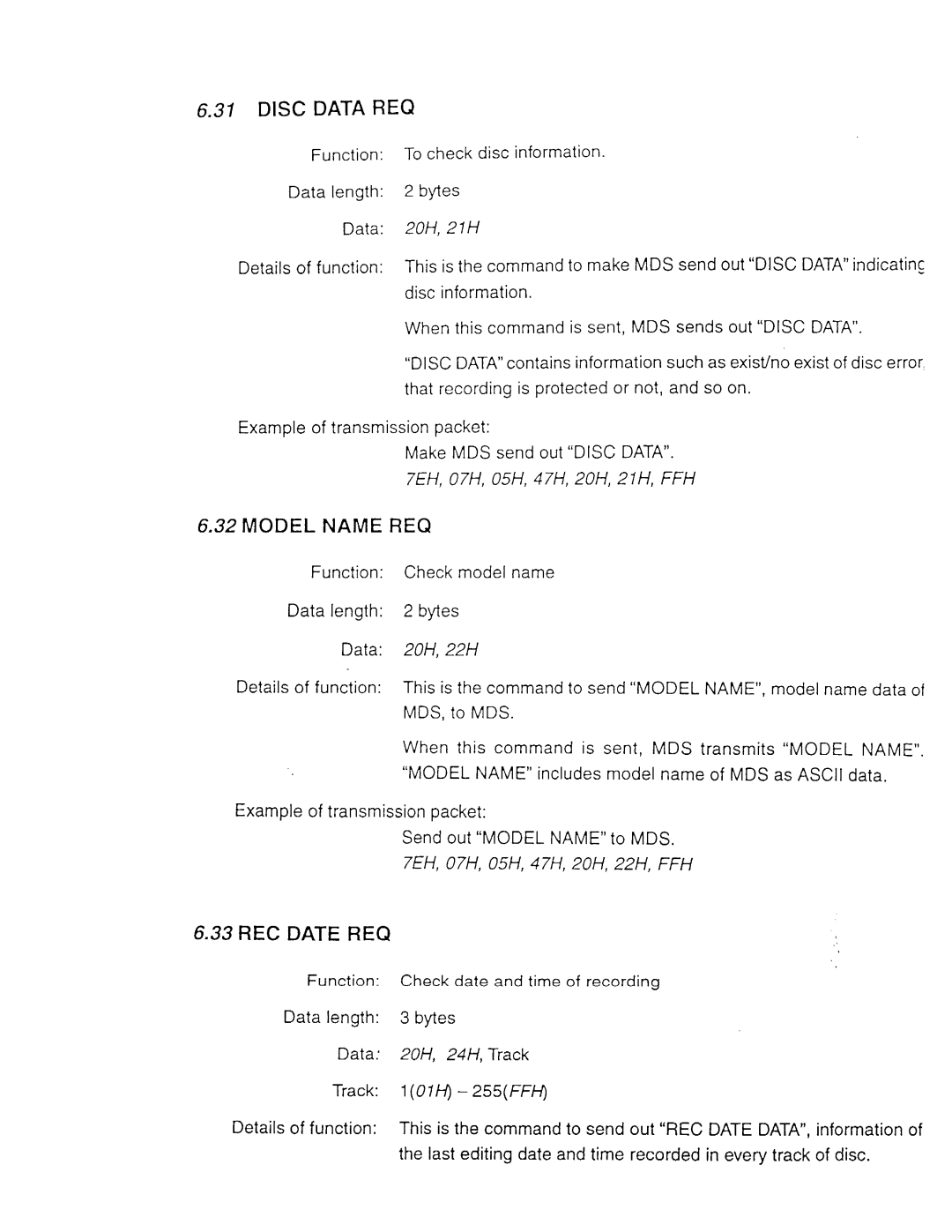 Sony MDS-E11, MDS-E52 manual 