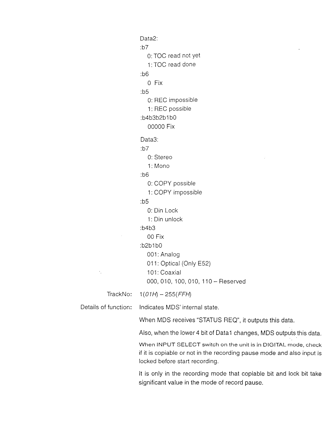 Sony MDS-E11, MDS-E52 manual 