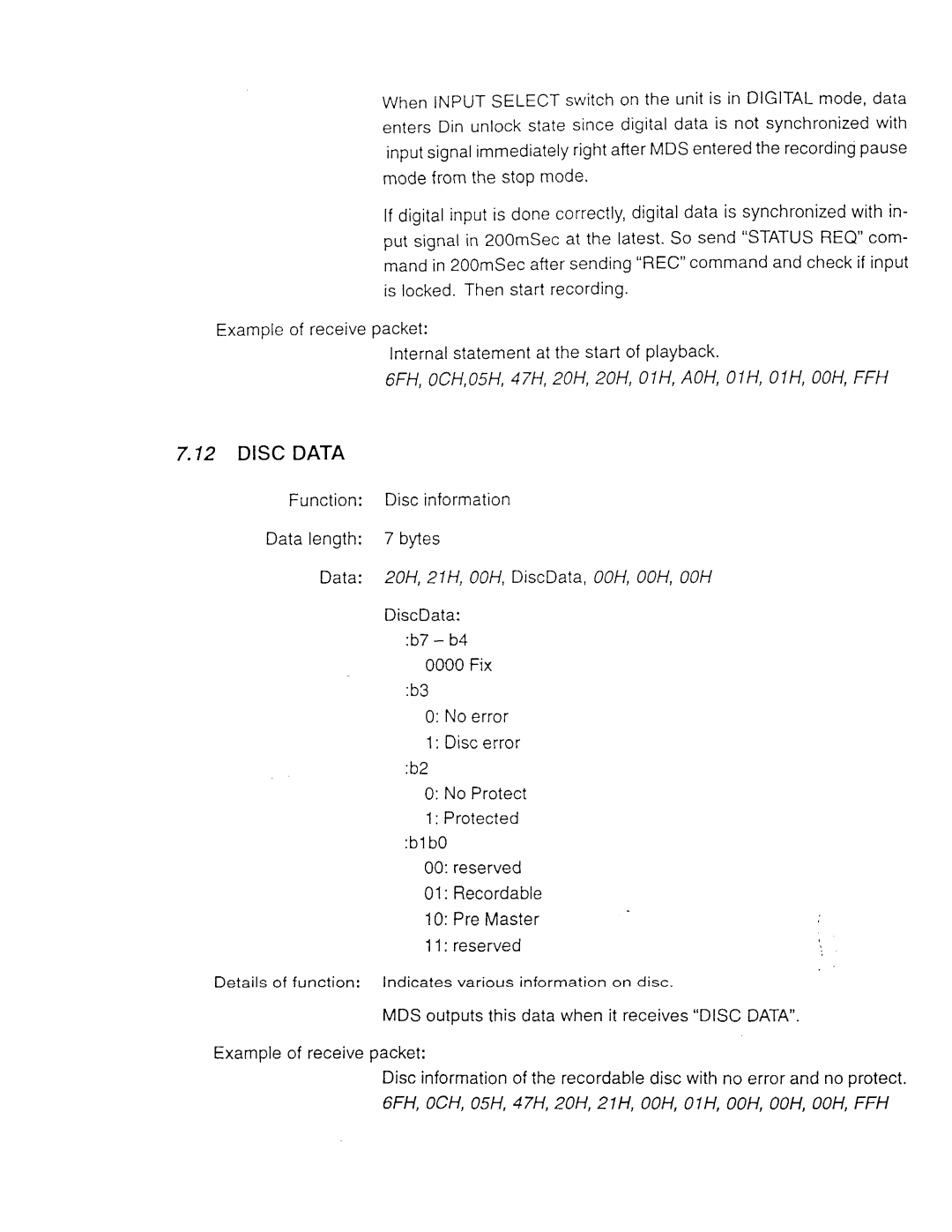 Sony MDS-E52, MDS-E11 manual 