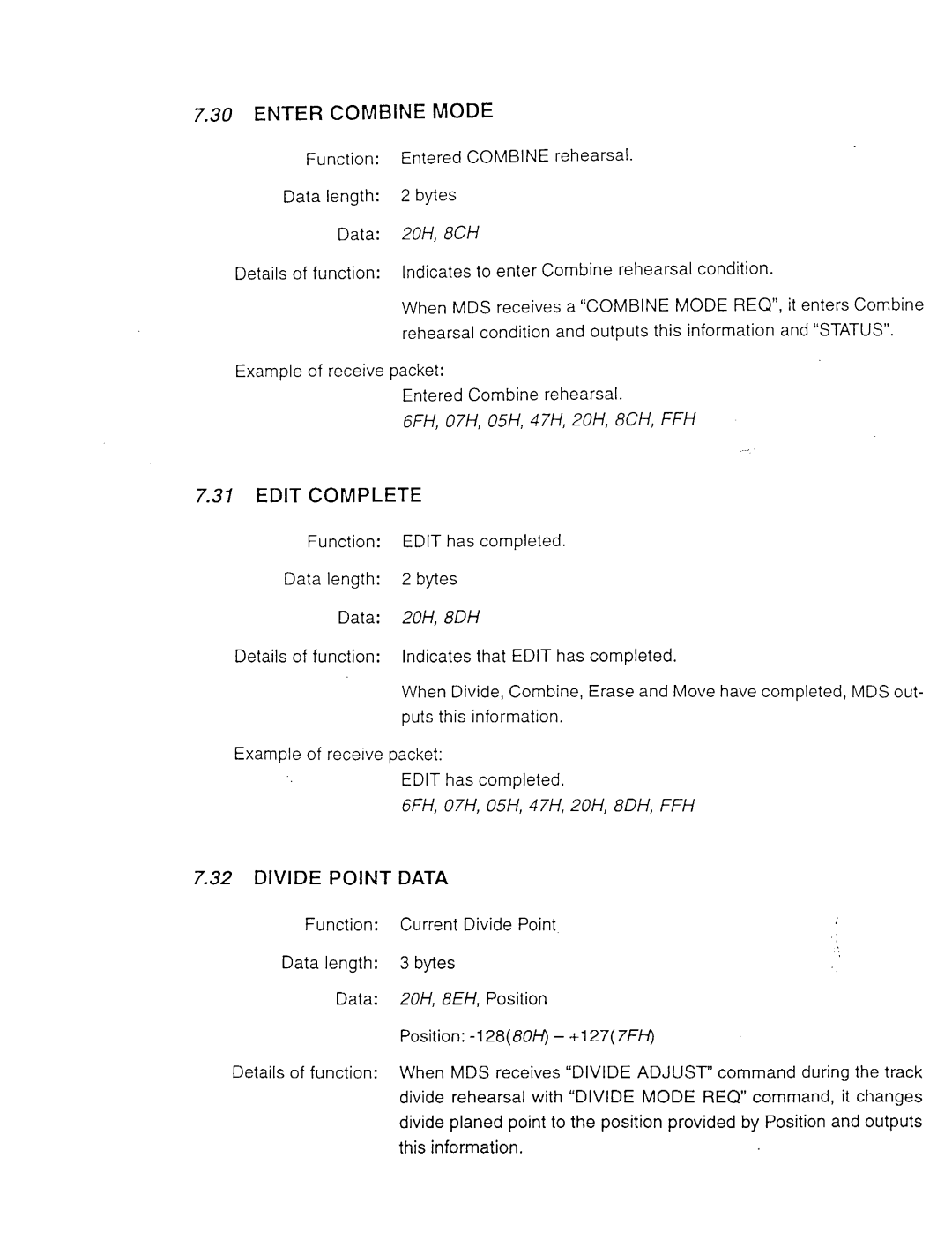 Sony MDS-E11, MDS-E52 manual 