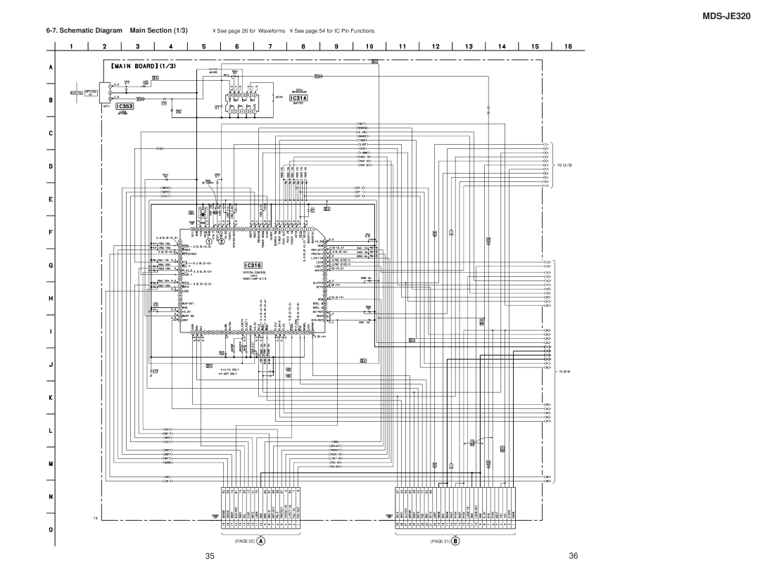 Sony MDS-JD320 service manual Schematic Diagram Main /3 