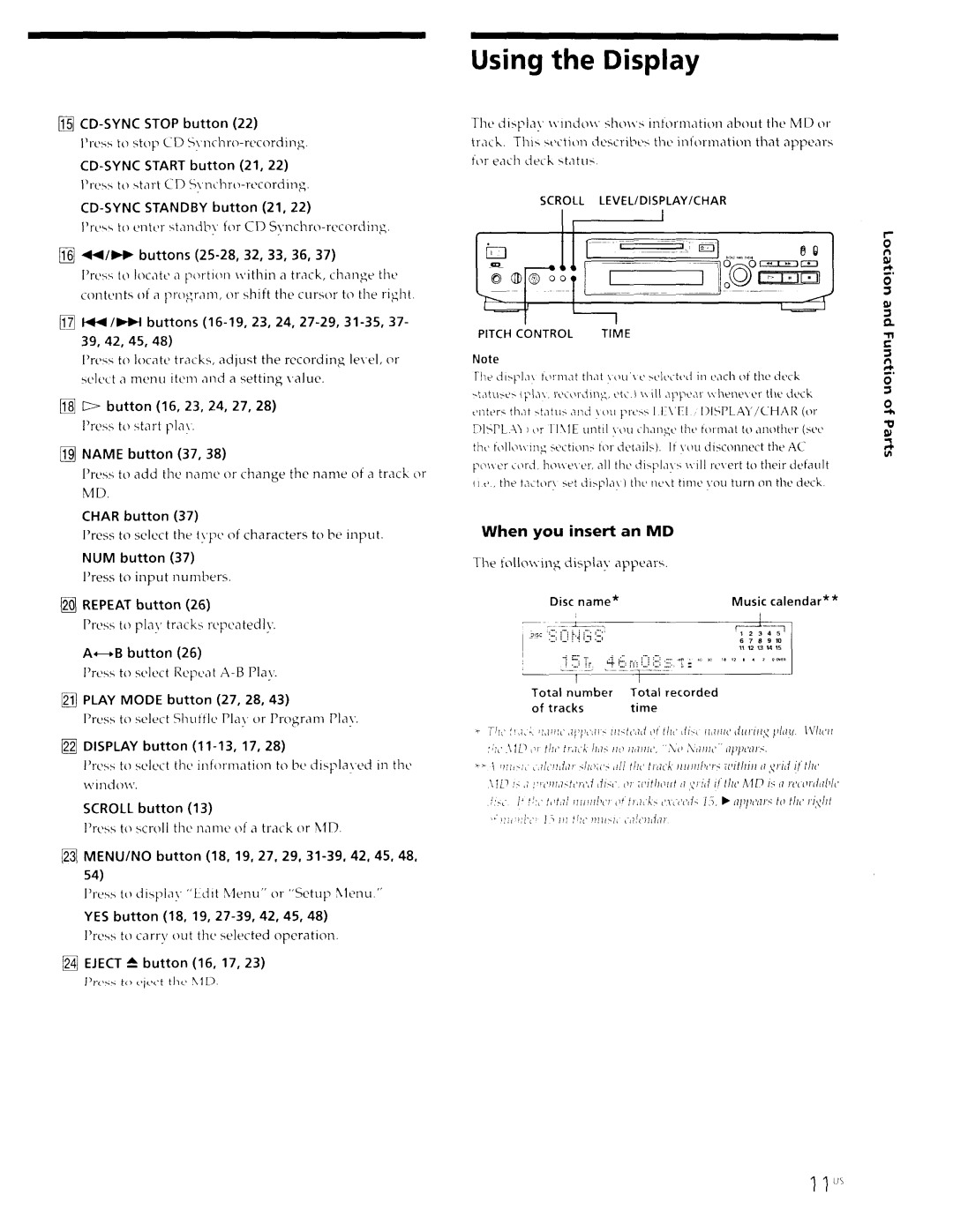 Sony MDS-JE630 manual 