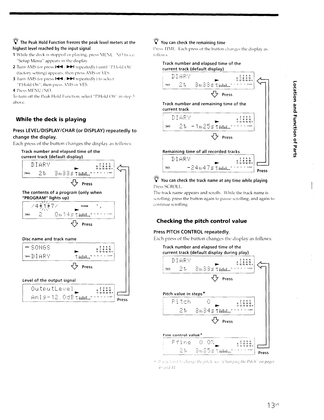 Sony MDS-JE630 manual 