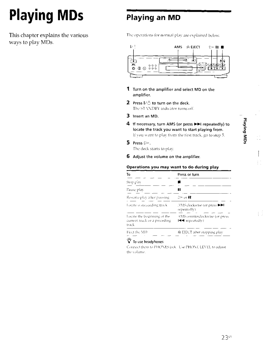 Sony MDS-JE630 manual 