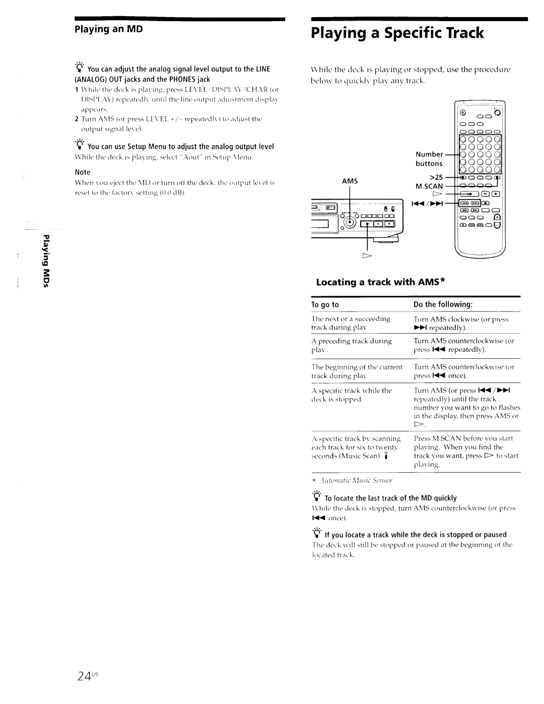 Sony MDS-JE630 manual 