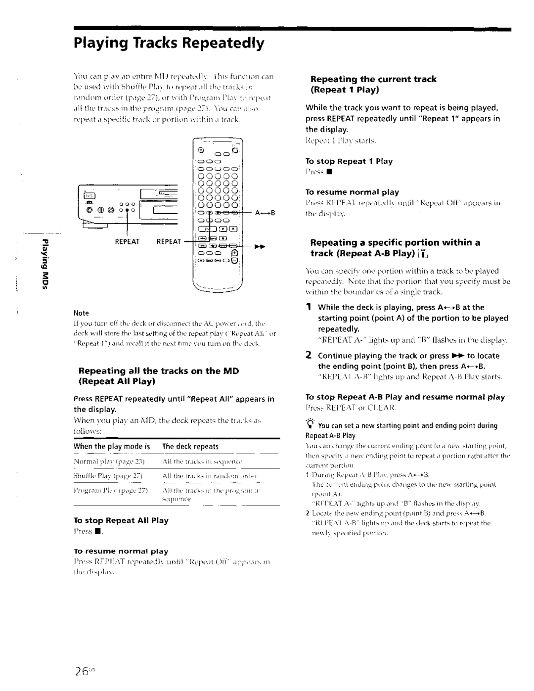 Sony MDS-JE630 manual 