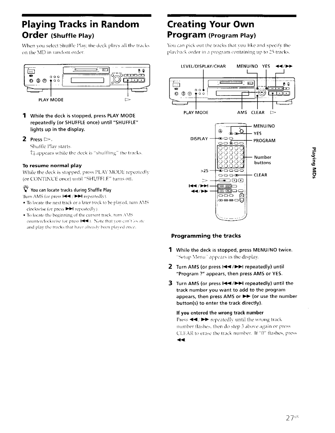 Sony MDS-JE630 manual 