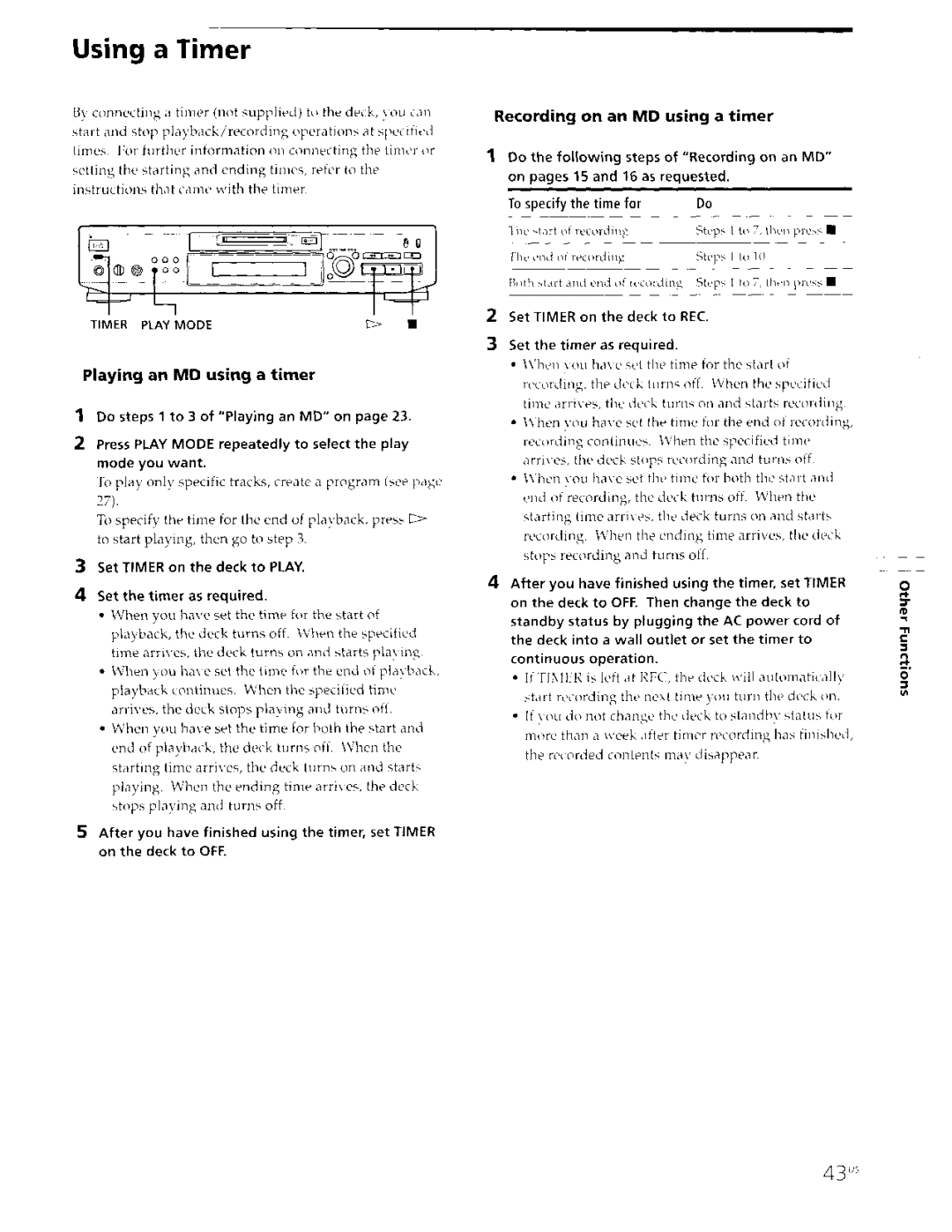 Sony MDS-JE630 manual 