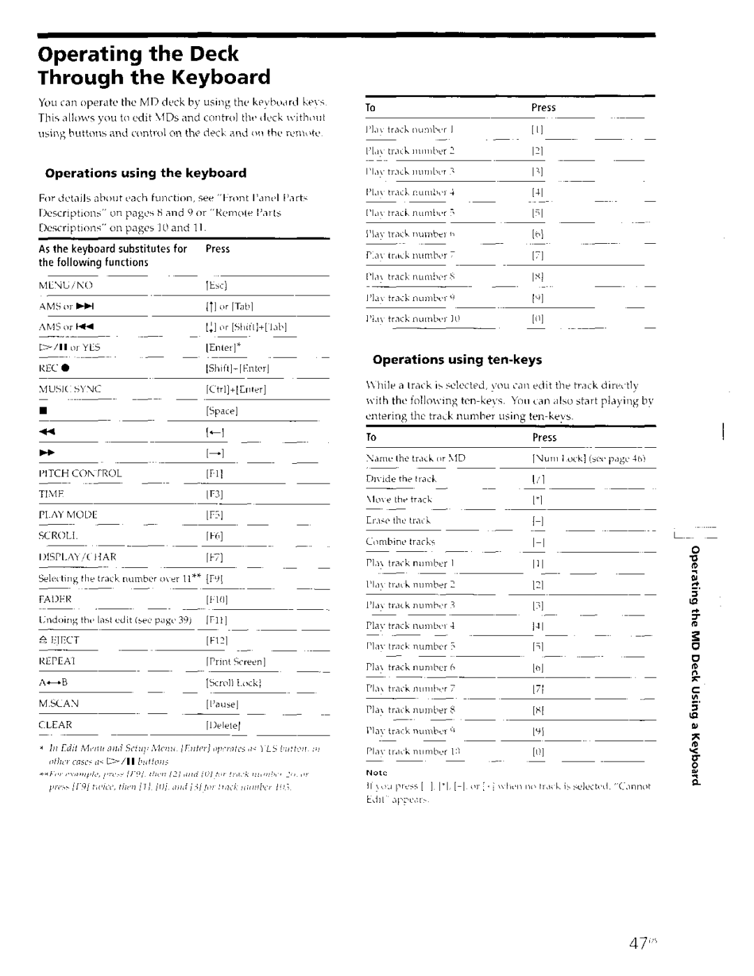 Sony MDS-JE630 manual 