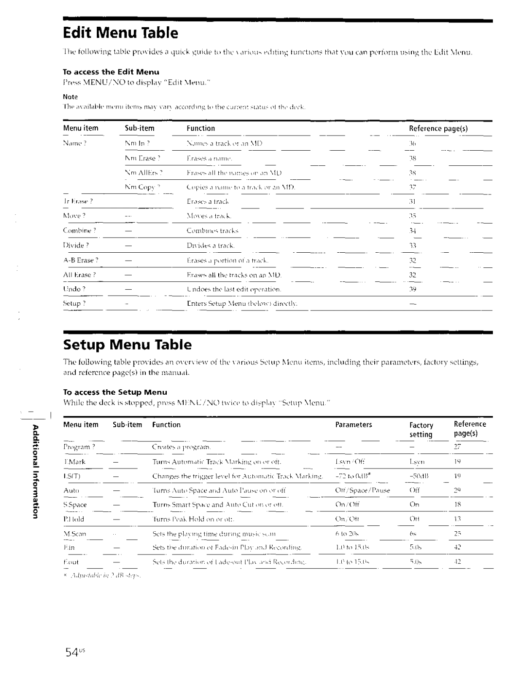 Sony MDS-JE630 manual 