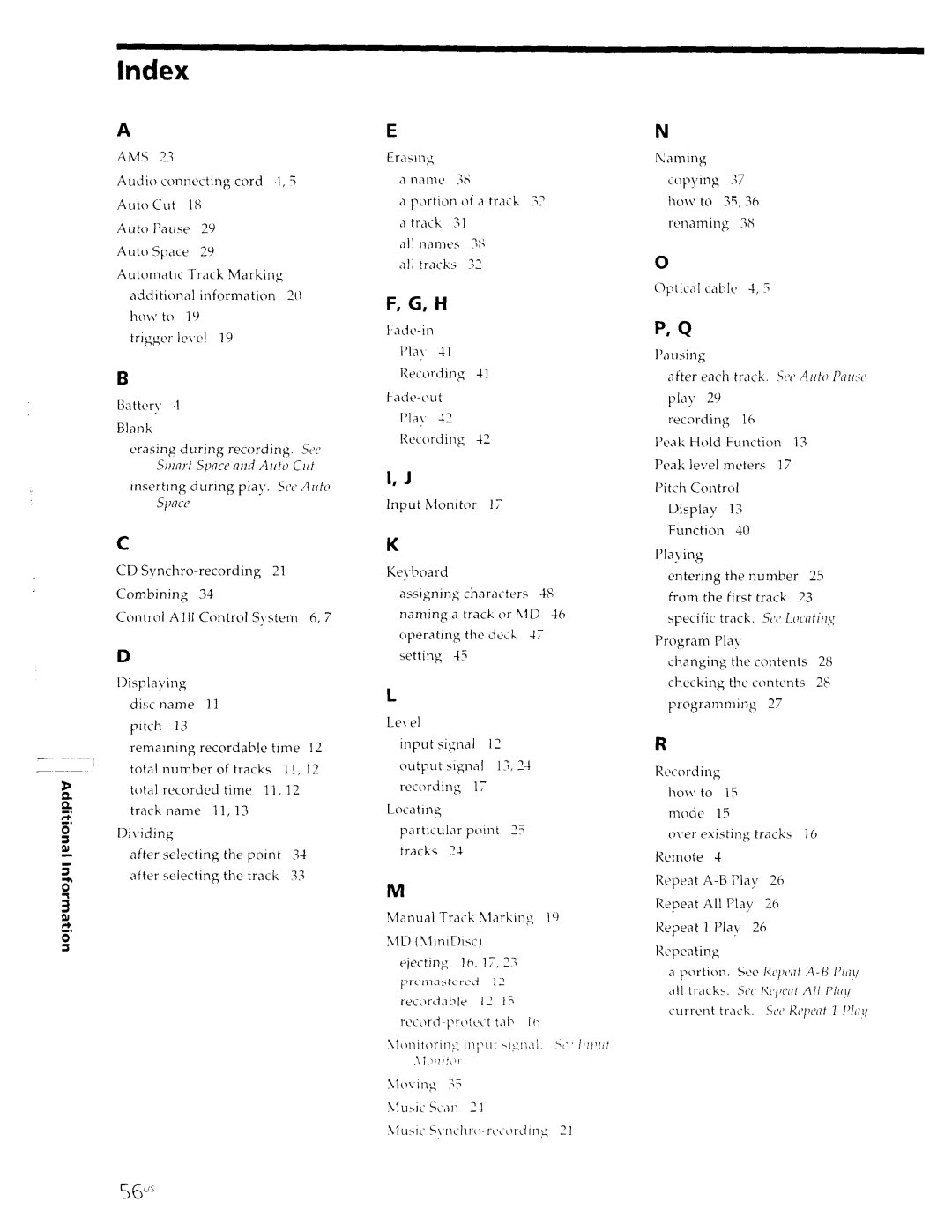 Sony MDS-JE630 manual 