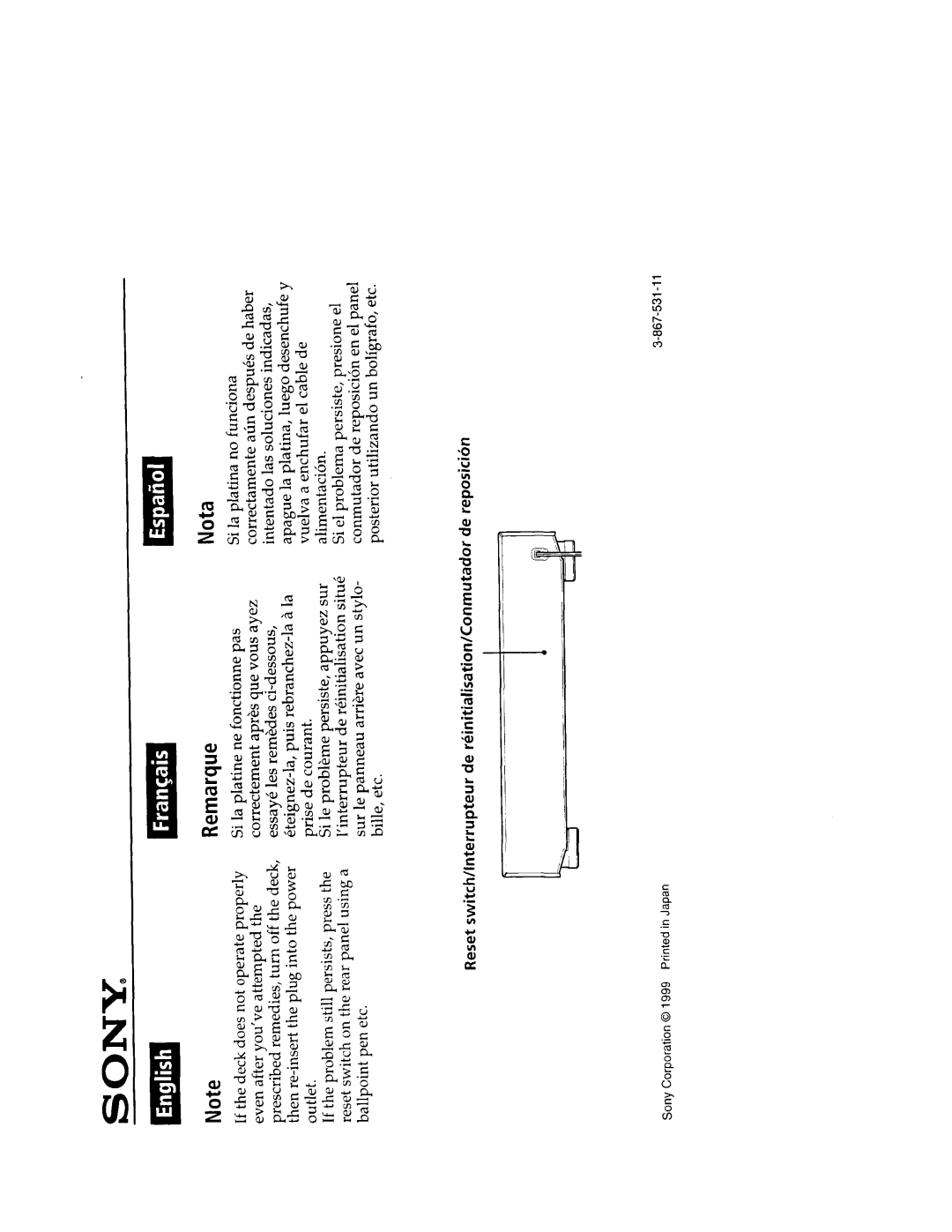 Sony MDS-JE630 manual 