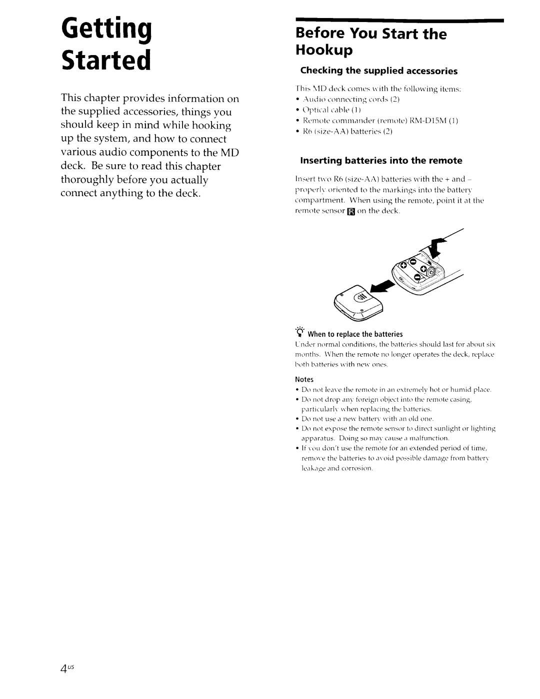Sony MDS-JE630 manual 