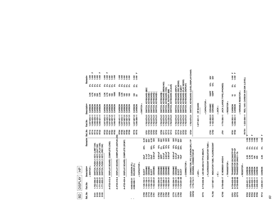 Sony MDS-JE640 specifications Display 