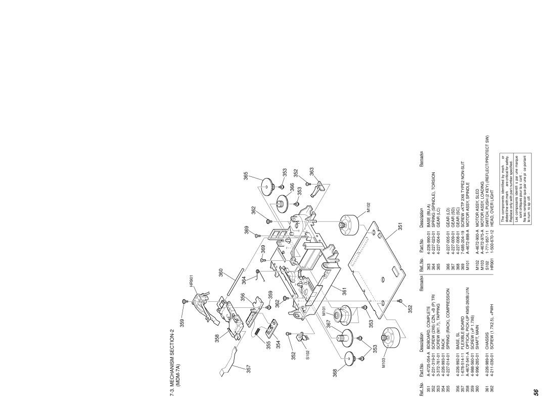 Sony MDS-PC3 specifications Mechanism, 351 