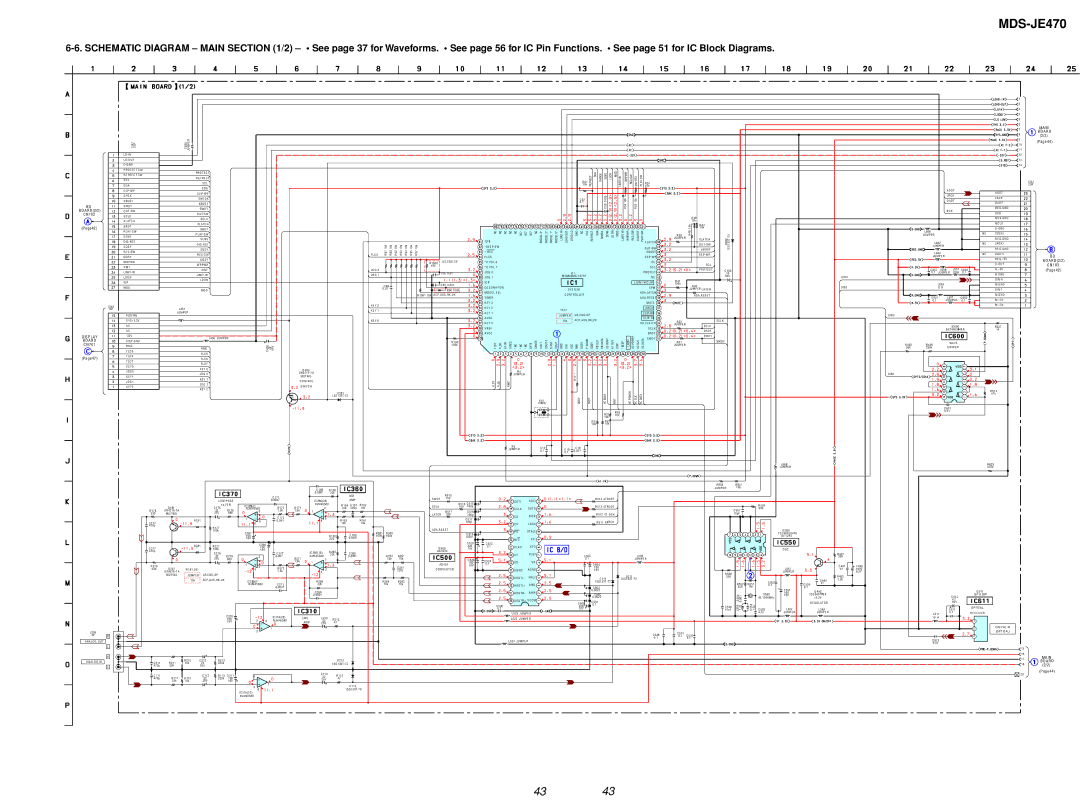 Sony MDS-S50 specifications Display Board 