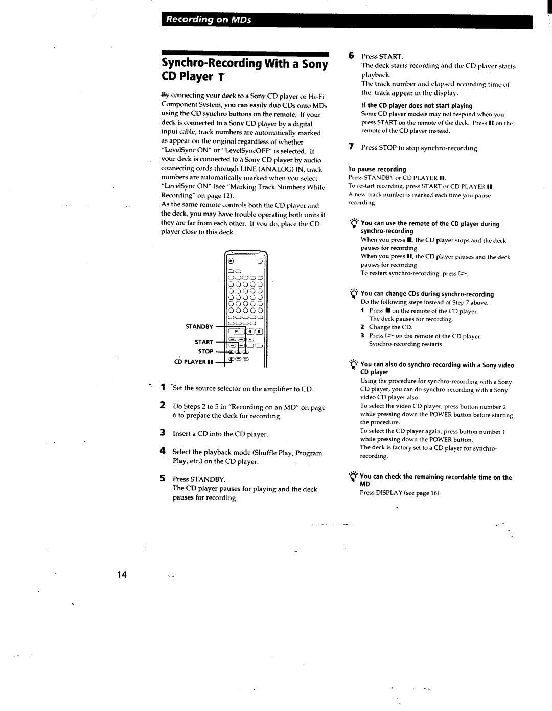 Sony MDSJE510, MDS-JE500 manual 