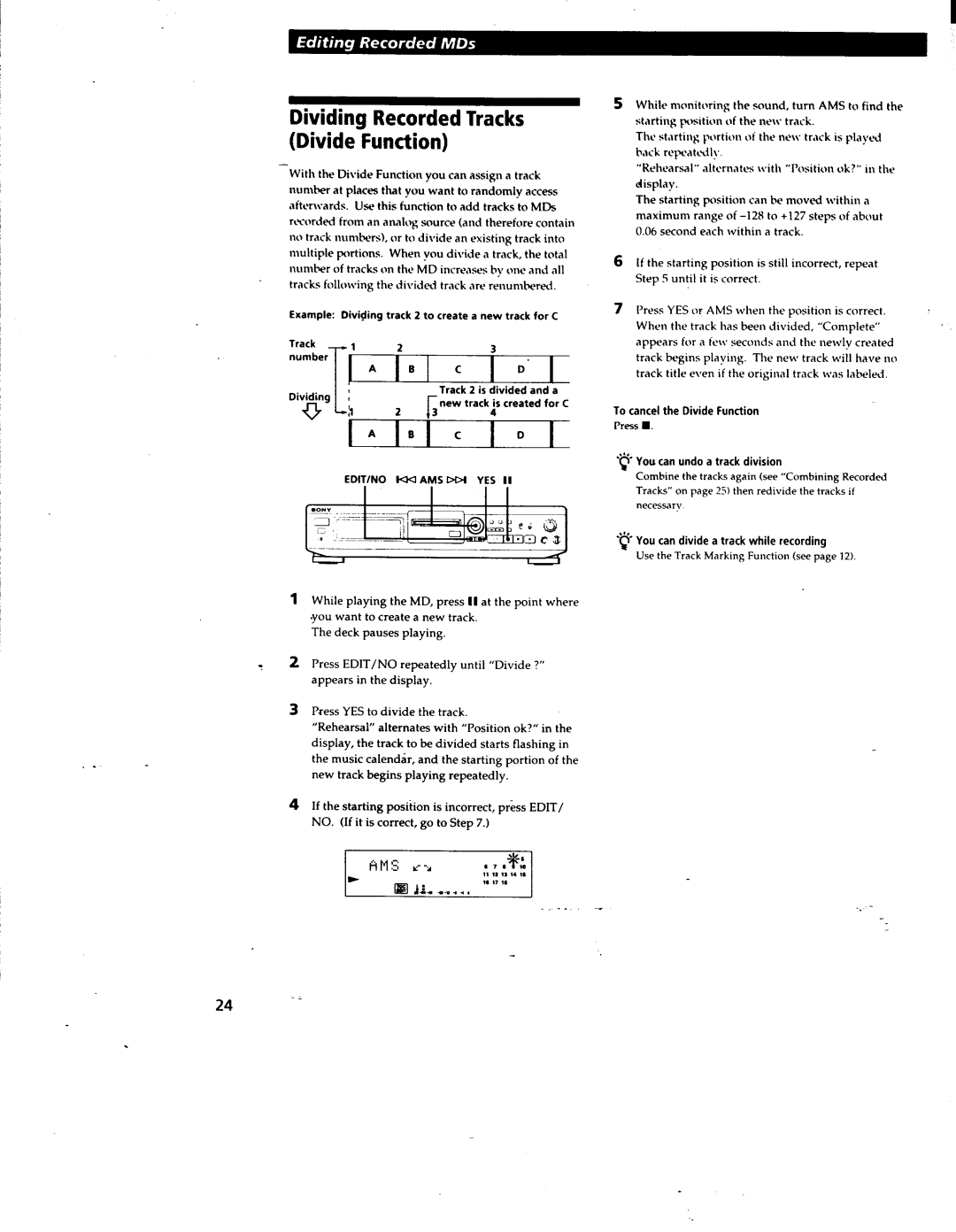 Sony MDSJE510, MDS-JE500 manual 