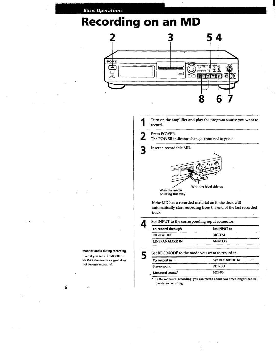 Sony MDSJE510, MDS-JE500 manual 