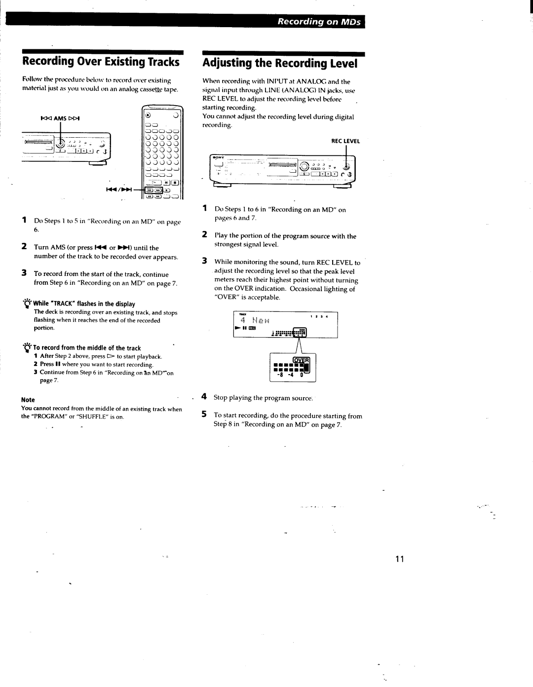 Sony MDS-JE500, MDSJE510 manual 