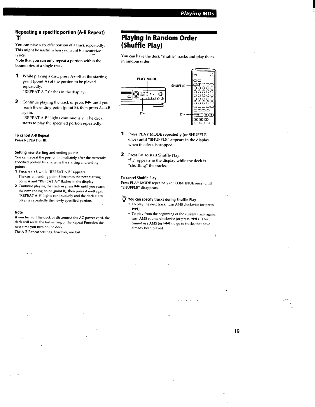 Sony MDS-JE500, MDSJE510 manual 