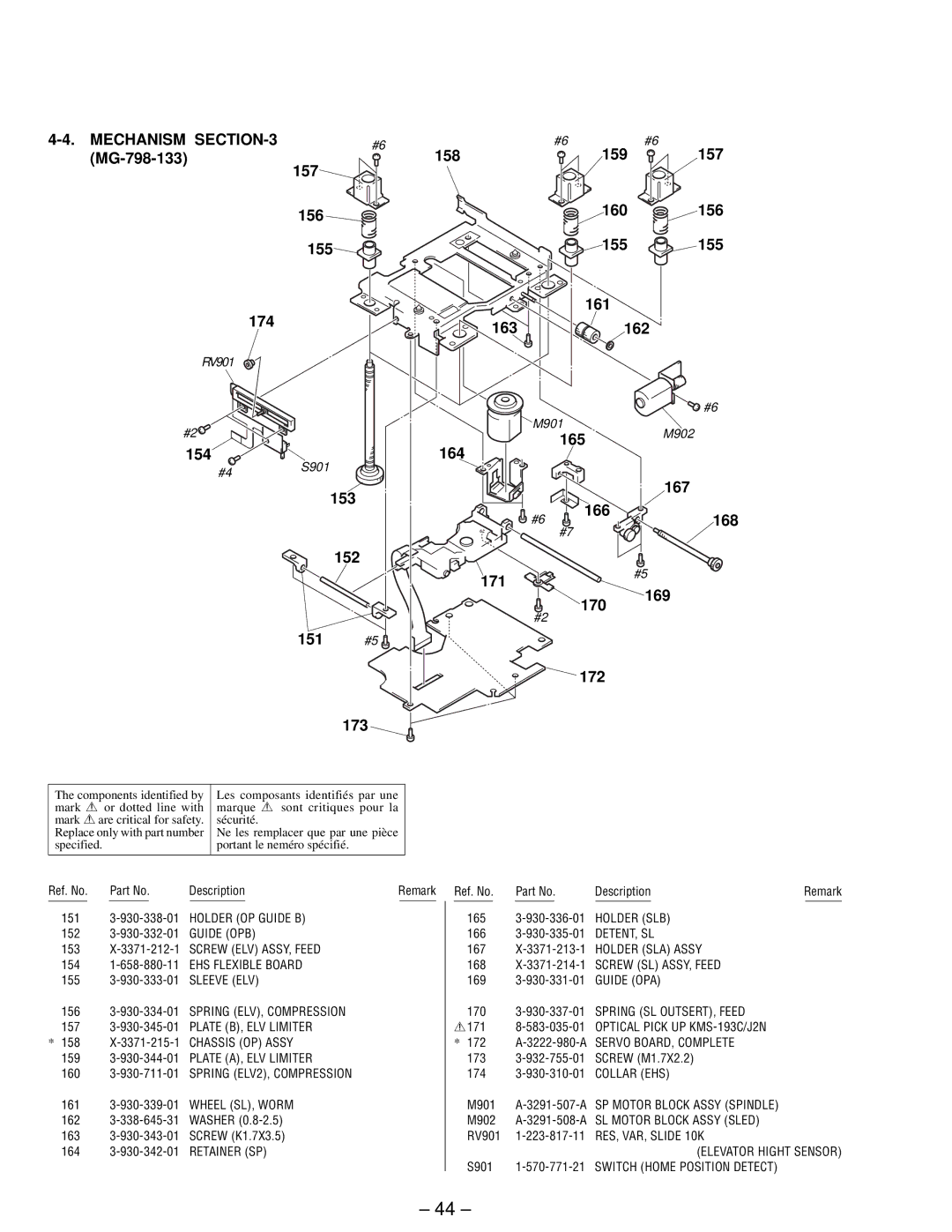 Sony MDX-61 service manual 171 