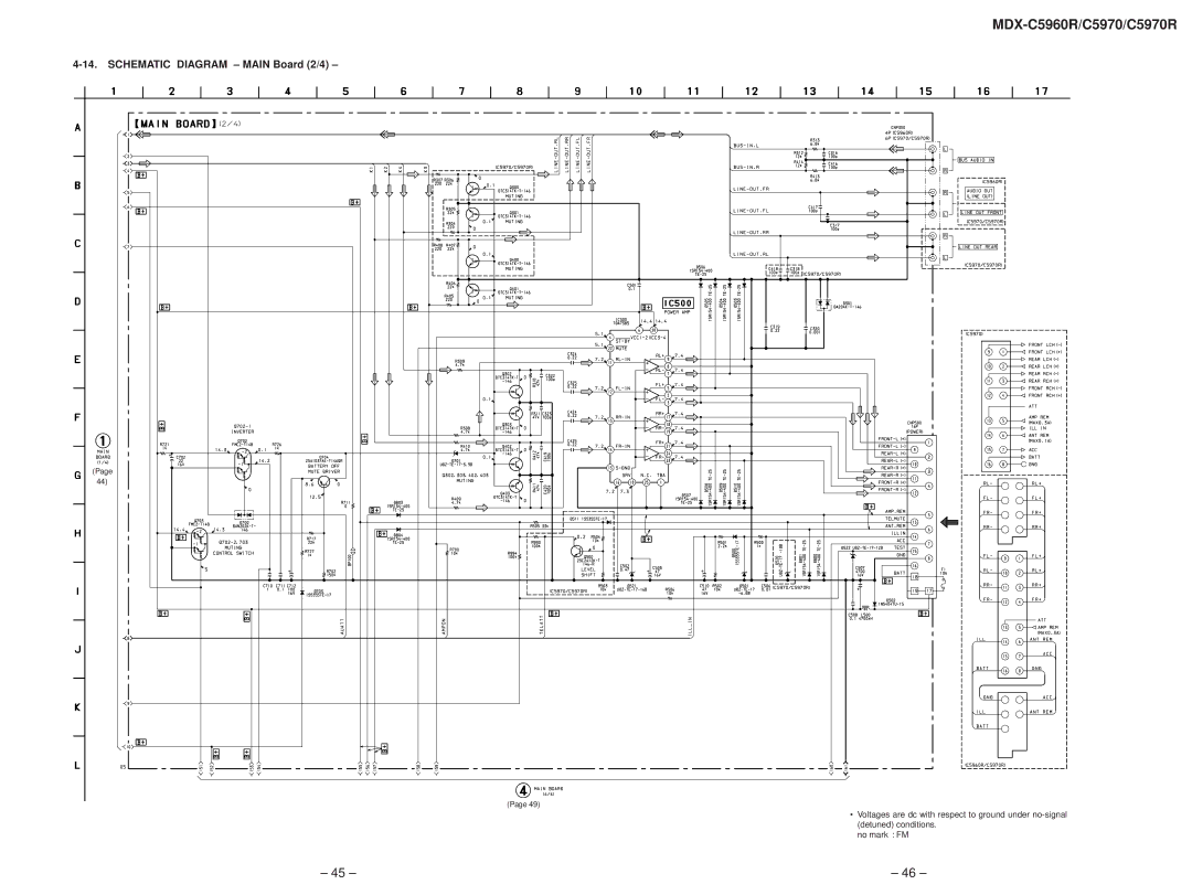 Sony MDX-C5970R service manual Schematic Diagram Main Board 2/4 