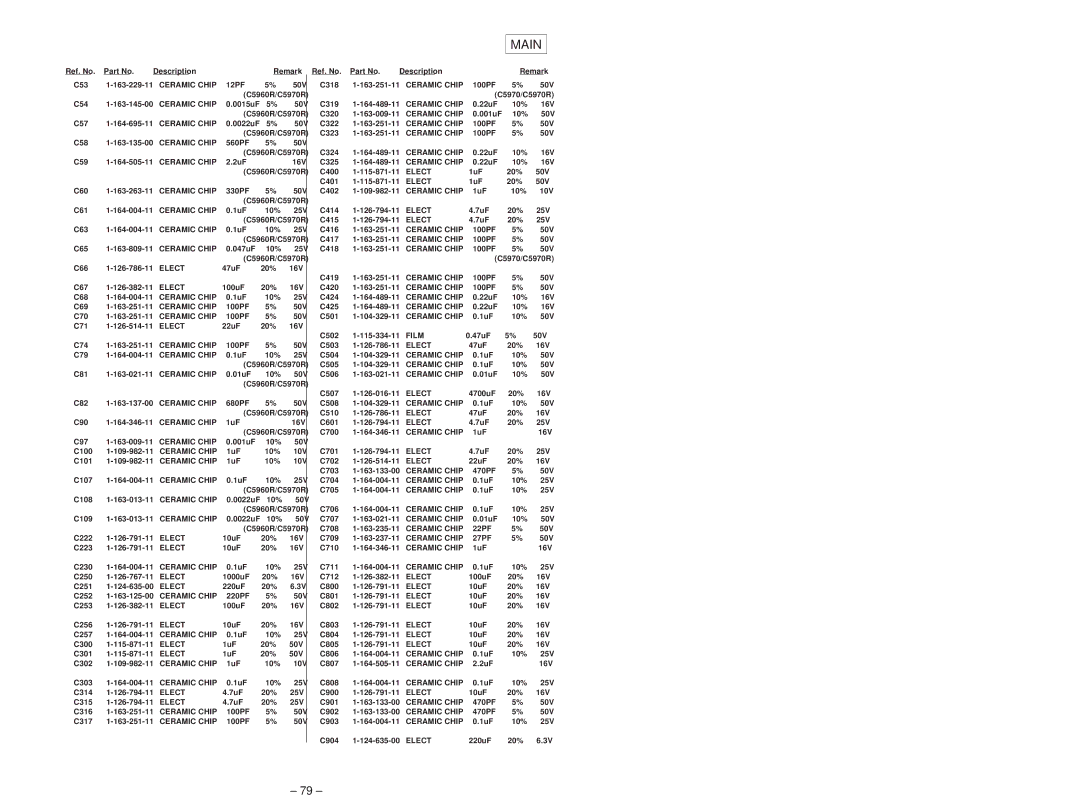 Sony MDX-C5970R service manual Elect 