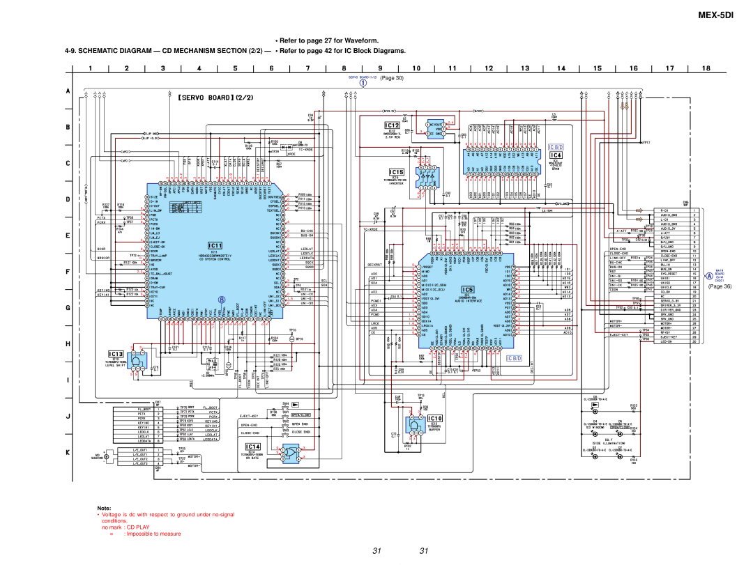 Sony MEX-5DI service manual Ic B/D 