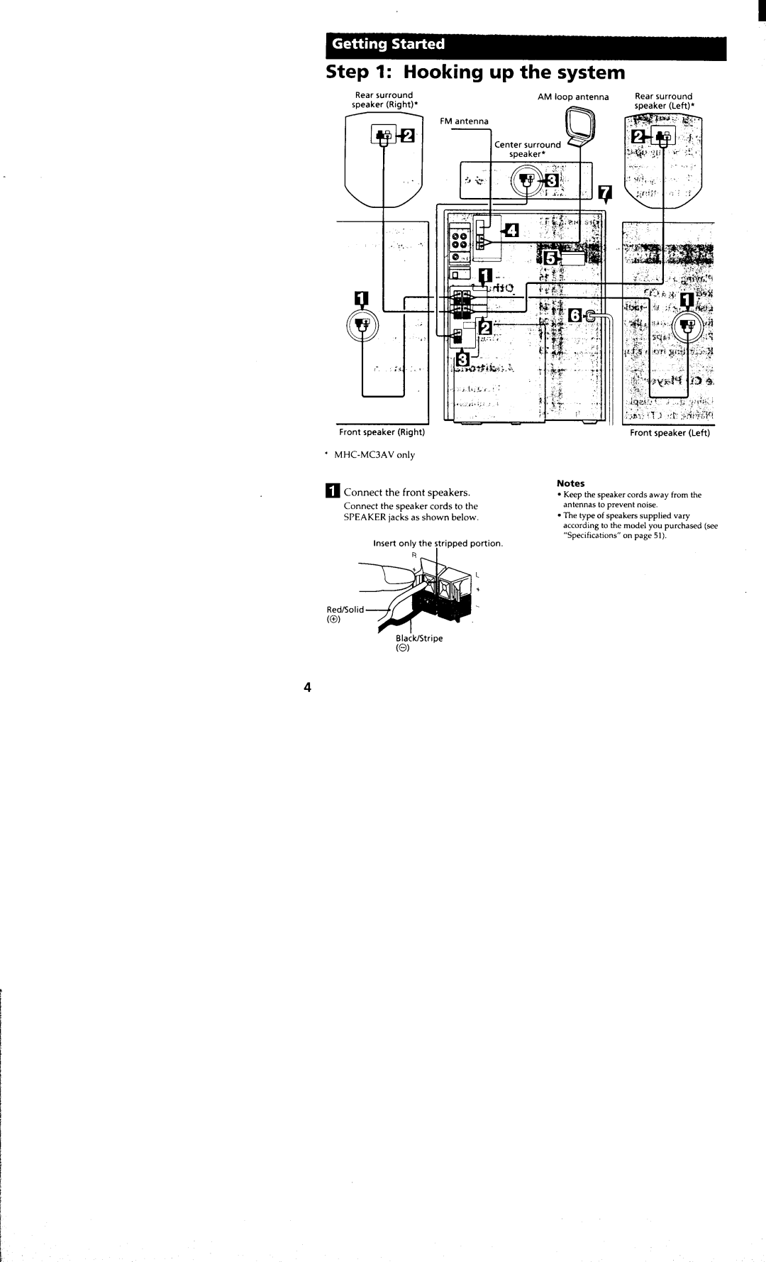 Sony MHC-MC3AV, MHC-MC1 manual 