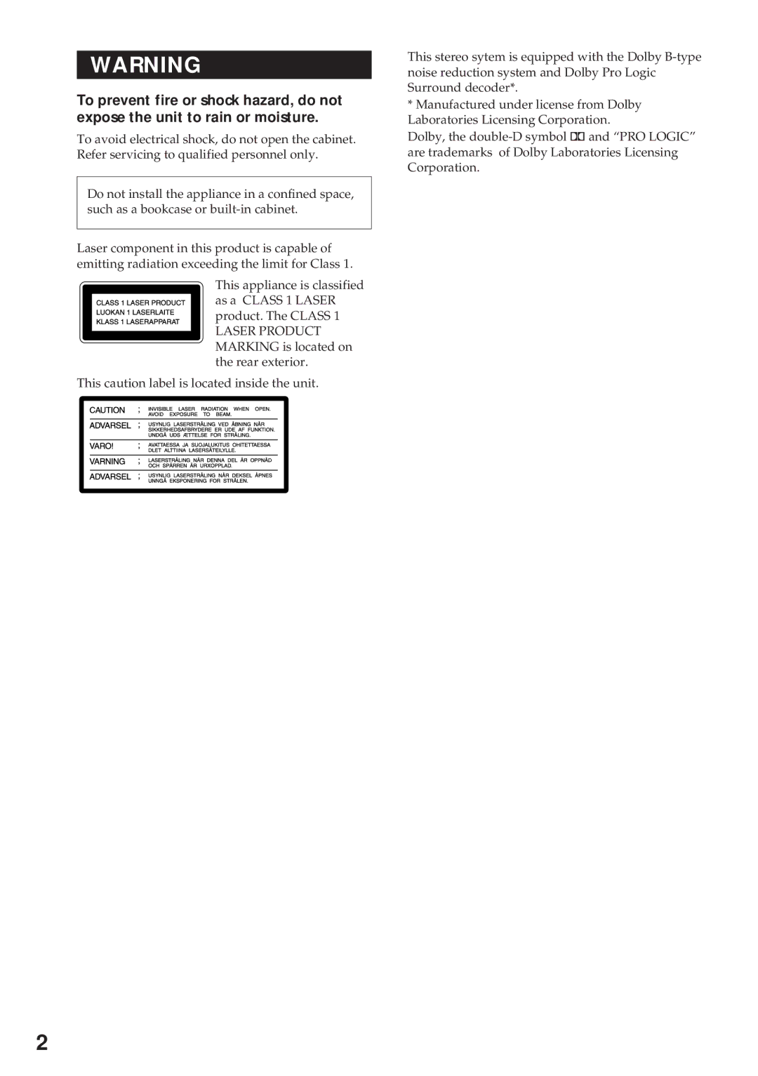 Sony MHC-RX100AV operating instructions 