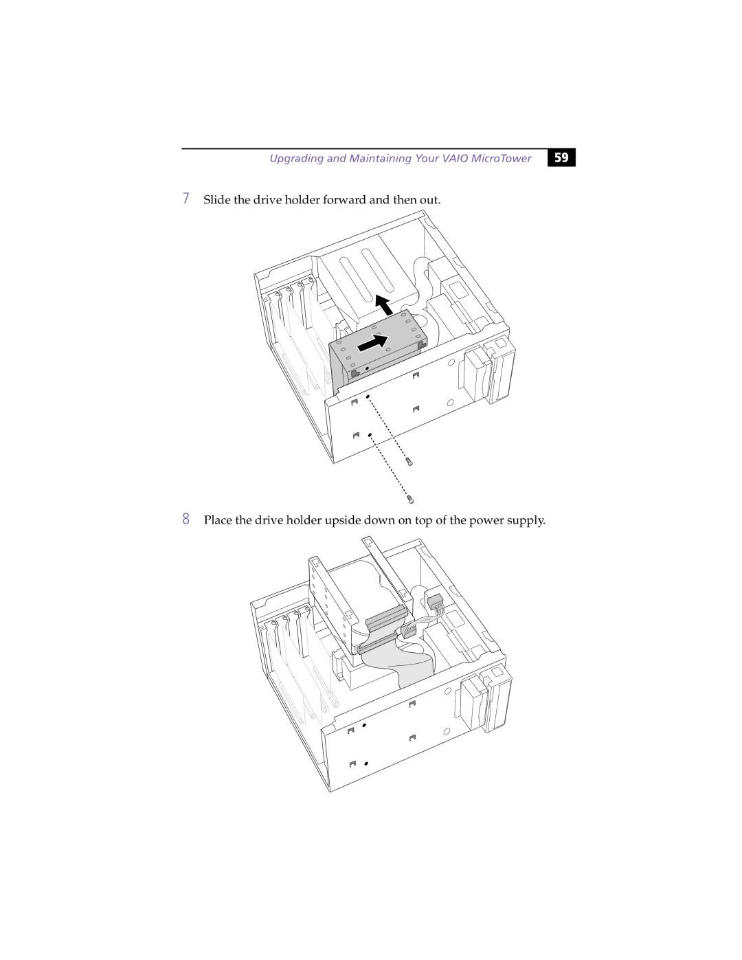 Sony manual Upgrading and Maintaining Your Vaio MicroTower 