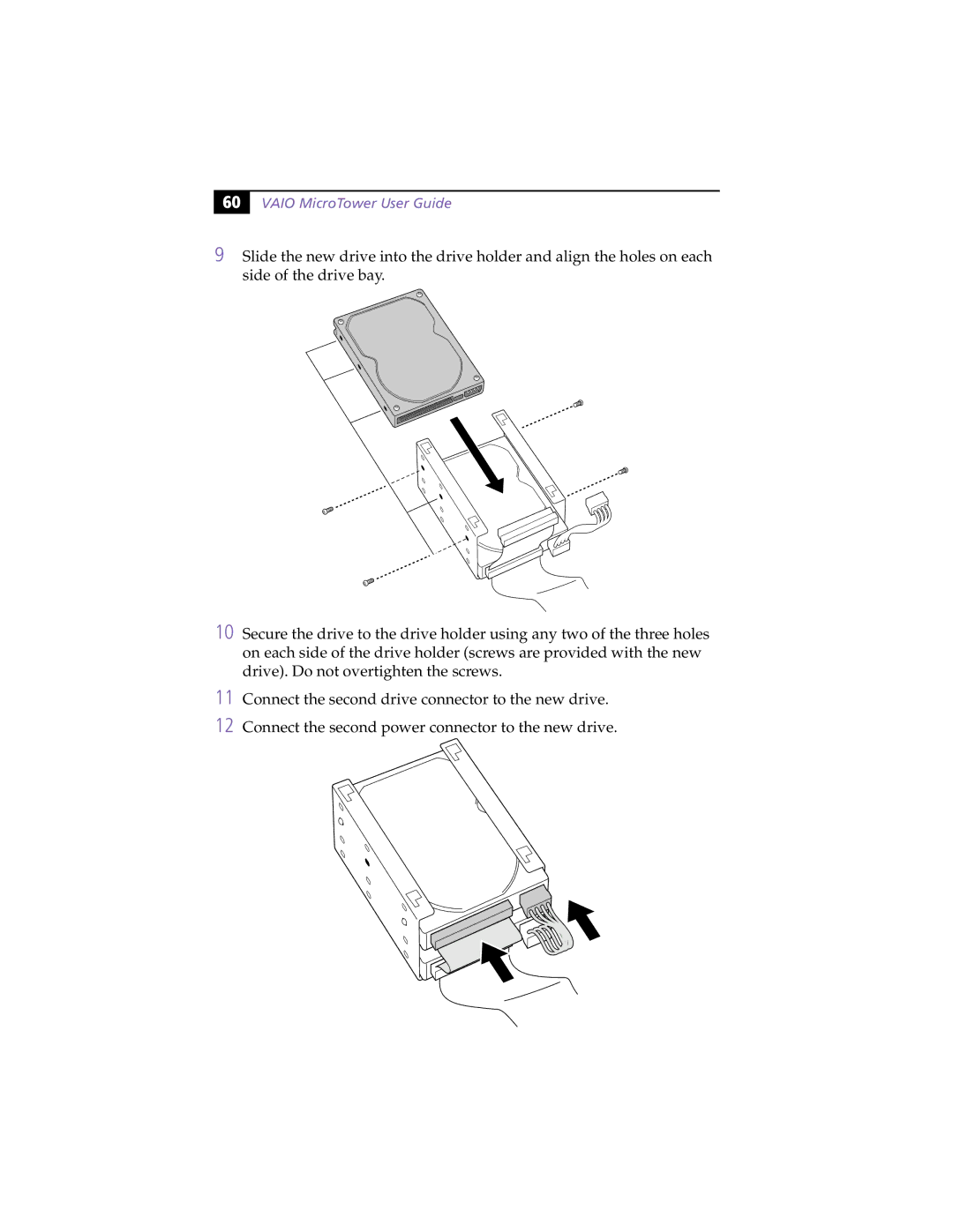 Sony manual Vaio MicroTower User Guide 