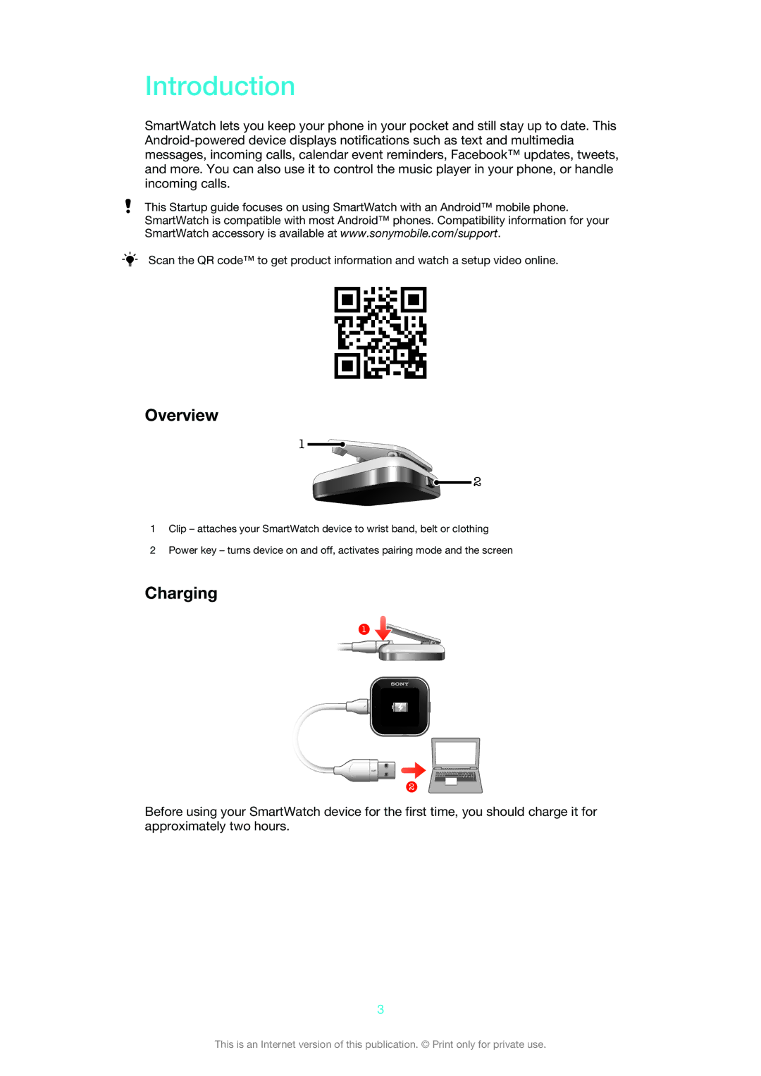 Sony MN2 manual Introduction, Overview, Charging 