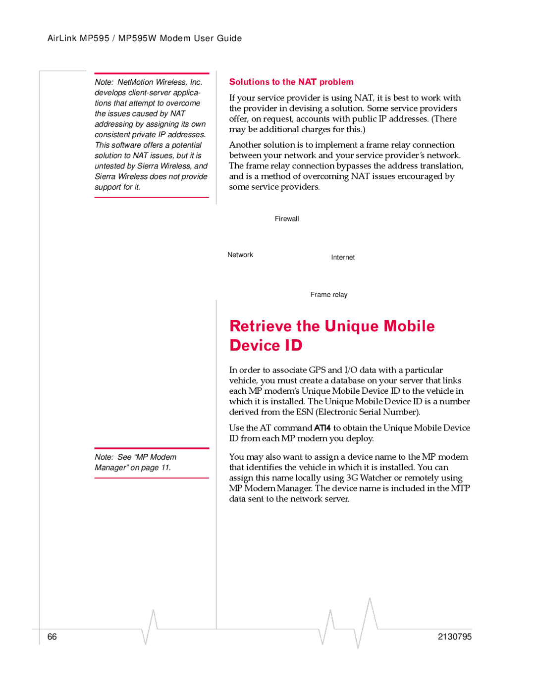 Sony MP595 manual Retrieve the Unique Mobile Device ID, Solutions to the NAT problem 