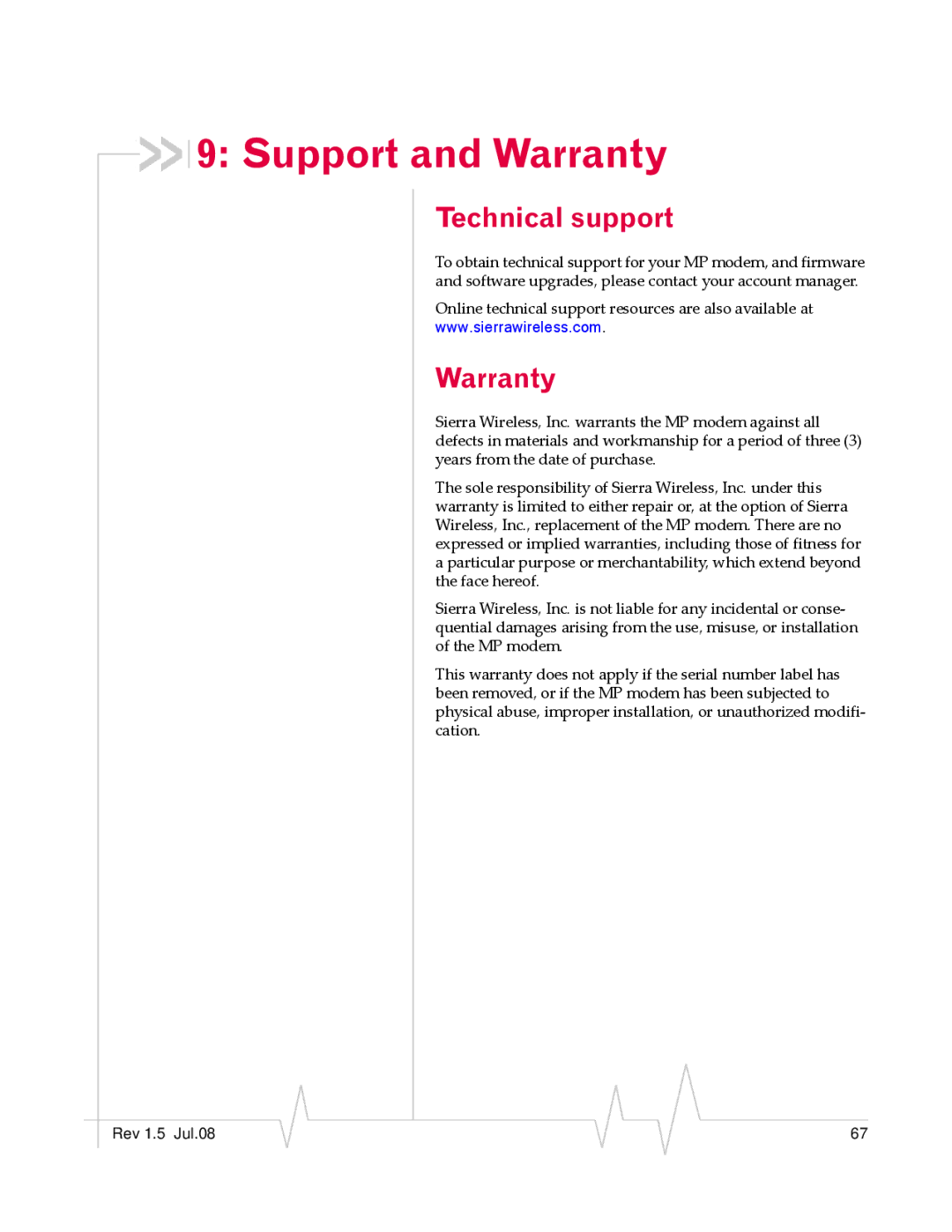 Sony MP595 manual Support and Warranty, Technical support 