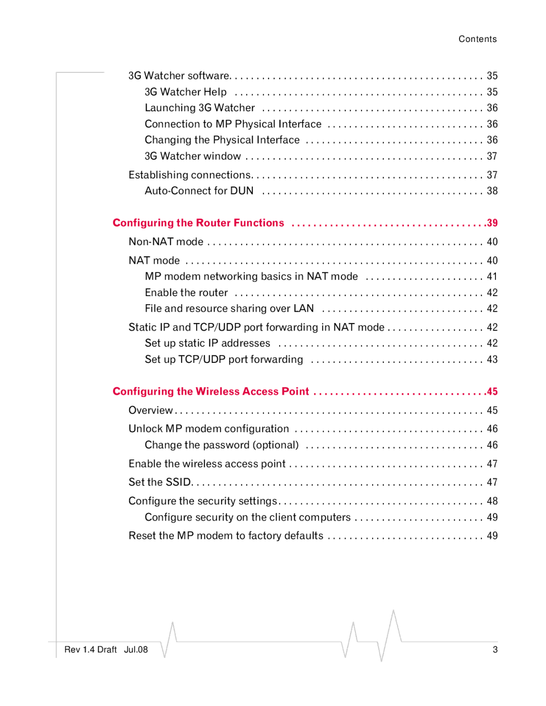 Sony MP595 manual Configuring the Router Functions 