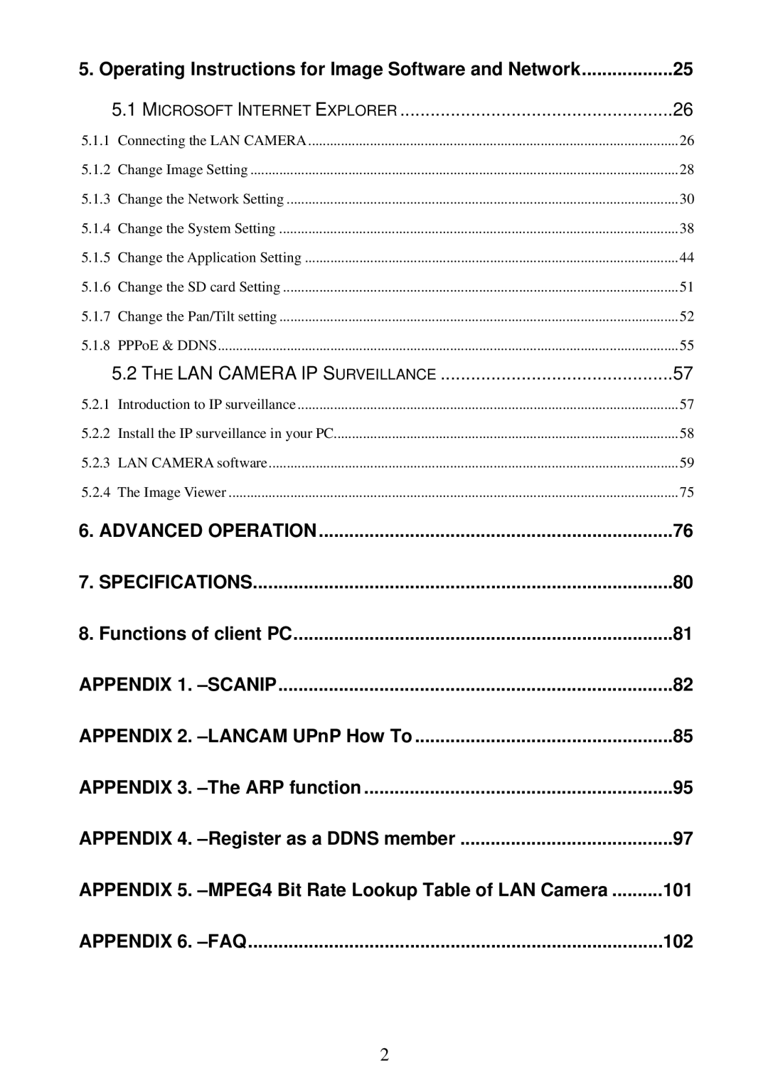 Sony MPEG4 LAN Camera operation manual Operating Instructions for Image Software and Network, Functions of client PC 